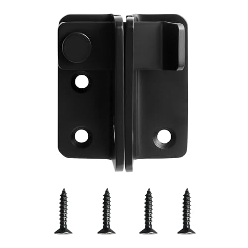 Mooche Flip Latch Gate Latch with Padlock Hole, Black-1Pack 2.48"*2.08" - color: Black, size: 1 pack-Stainless Large size