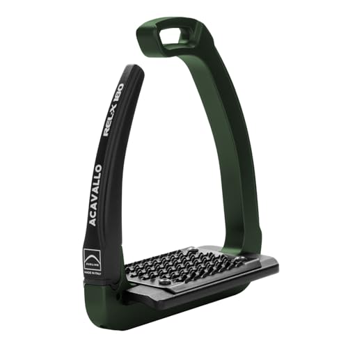 Acavallo Rel-X 180 Stirrups - color: Hunter Green