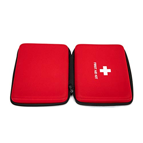 First Aid Hard Case Empty, First Aid Hard Case First Aid EVA Hard Red Medical Bag for Home Health First Emergency Responder Camping Outdoors (Red Square) - color: Red Square