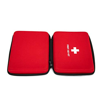 First Aid Hard Case Empty, First Aid Hard Case First Aid EVA Hard Red Medical Bag for Home Health First Emergency Responder Camping Outdoors (Red Square) - color: Red Square