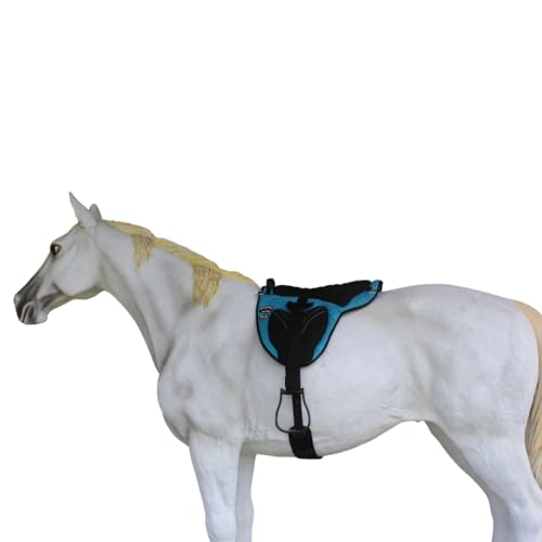 CHALLENGER Western Trail Neoprene Padded Bareback Saddle Pad Cinch 39203 - color: Turquoise Black