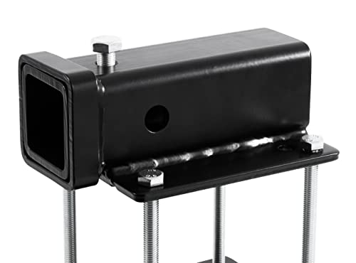 Camco Eaz-Lift Camper/RV Bumper Hitch - Ideal for Bikes, Cargo Racks & More - Clamps onto 4” Square RV Bumpers - No Drilling Required for Install - Crafted of Heavy Duty Powder-Coated Steel (48473)