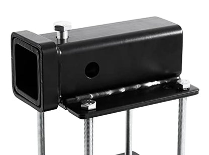 Camco Eaz-Lift Camper/RV Bumper Hitch - Ideal for Bikes, Cargo Racks & More - Clamps onto 4” Square RV Bumpers - No Drilling Required for Install - Crafted of Heavy Duty Powder-Coated Steel (48473)