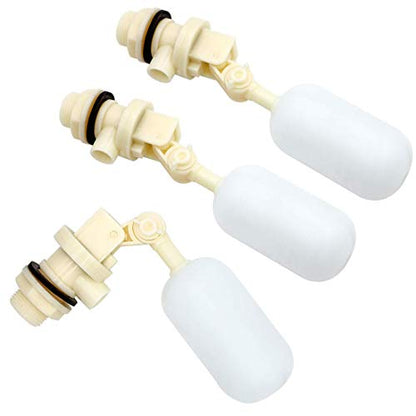 3 Pack Float Valve with Adjustable Arm Stable Water Float Valve Shut Off 1/2" Float Ball Valve for Horse Cattle Goat Pig Dog - size: 3 Pack