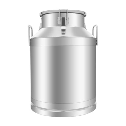 1MM Thickened Stainless Steel Milk Can Large Liquid Container Storage,Stainless Steel Milk Bucket with Sealing Lid and Carry Handle,for Wine, Oil Storage Transport (50L/13.2Gal) - size: 50L/13.2Gal