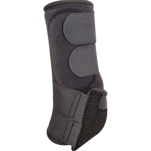 Classic Equine Legacy2 Support Boots, Front (Charcoal, Small) - color: Charcoal, size: Small