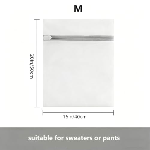 3Pcs Mesh Laundry Bags with Sturdy Zipper,washing Bags for Washing Delicates,Protect Clothes in Washing Machine for Home, College & Dorm (3 Medium) - size: 3 Medium