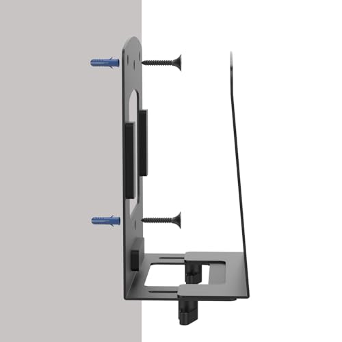 Monzlteck Adjustable Electronic Device Wall Mount|Universal Holder for Small Computers, Gaming Consoles（Xbox 360，Xbox One, PS4），Mini PC，Small Form Factor Desktop Tower, UPS .Fits 1.6" to 3.8" Width