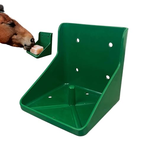 Mineral Block Feeder, Universal PP Salt Brick Holder for Livestock, High-Strength Salt Lick Container for Goat, Deer, Sheep, Stable Feeding Tray for Farm Backyard