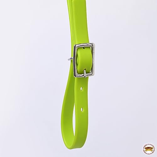 HILASON Western Horse Biothane Leather Breast Collar Tack - color: Lime Green