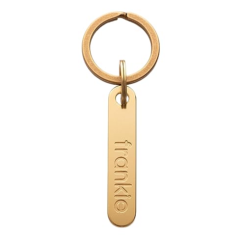 Solid Brass PET TAG - Modern, Minimal Pet IDs. Durable, Lifetime Tags with deep Cut Text. Includes Space for Two Phone Numbers. (Long) - style: Long