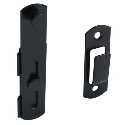 Waziaqoc Barn Door Latches, 3.93 x 2.75 Inch, Black, 2 PCS - size: 3.93 x 2.75 Inch