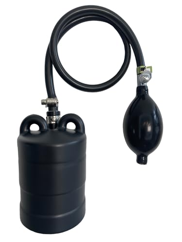 DILIGUALA Inflatable Pipe Plug Balloon for Sealing and Testing of Sewer Pipes, Plumbing Pressure Bladder with Air Pump - Plumbing Test Ball for Sewer Test, Water Shut Off (3 Inch P) - size: 3 inch