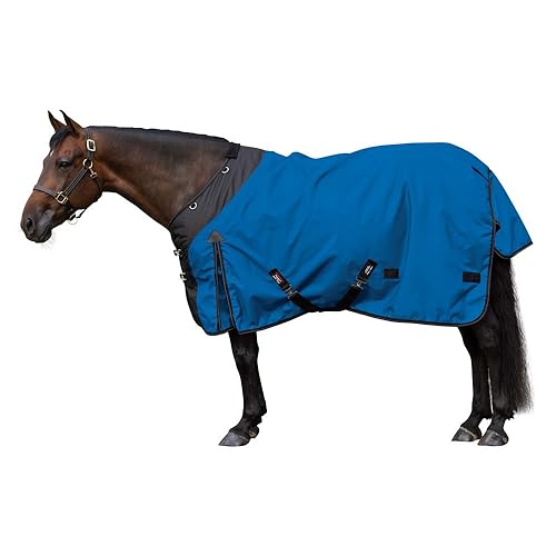 Classic II Surcingle Horse Turnout Blanket | Contour Collar | Horse Blankets for Winter Waterproof | 1200D Ripstop Durability | Winter Horse Blanket - color: Royal Blue, size: Horse Size 68, style: Medium Weight (220 gm)