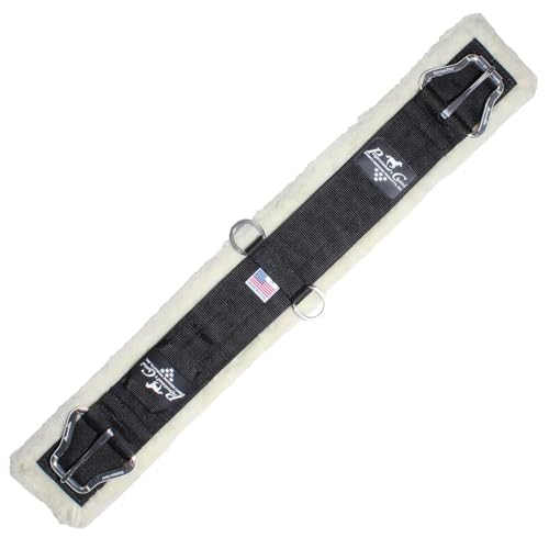 Professional's Choice SMX Comfort-Fit Western Merino Wool Cinch - color: Black, size: 36"