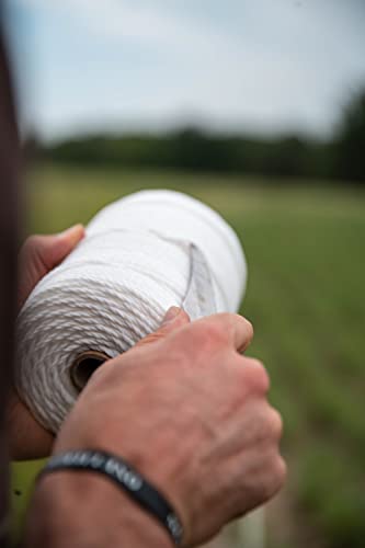 Hooyman Hot Zone Garden and Food Plot Electric Fence, Solar Powered Deer Exclosure with Solar Panel System, Fiberglass Posts, Post Insulators, and In-Line Tensioners for Food Plot or Garden Protection - style: Poly Rope