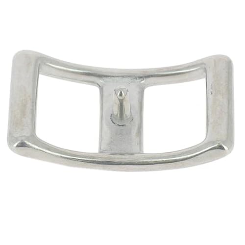 HILAOSN 3/4" Solid SS Conway Buckle Tack Repair Hardware Leathercraft Component