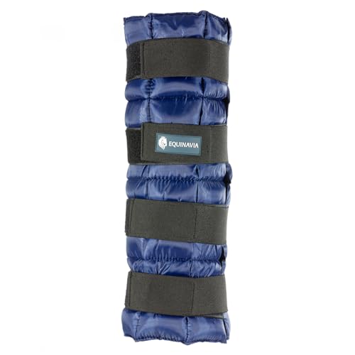 Equinavia Cool Relief Therapy Equine Ice Boots for Horses-Gel Cooling Wraps - color: Navy Blue - Pair
