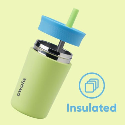Owala Tumbler Kids Stainless Steel Water Bottle 12 oz Turtley Awesome - color: Turtley Awesome, size: 12 Ounces