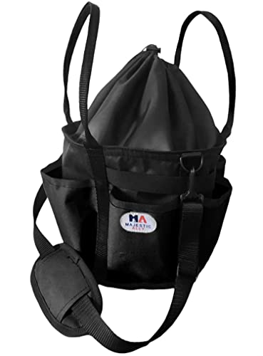 Majestic Ally horse Grooming Organizer Tote Bag - color: Black