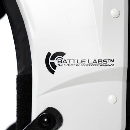 Battle Sports Defender Football Shoulder Pads - color: White, size: Youth-Large