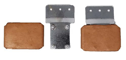 CHALLENGER 3" Blevins Buckle Set (2-Pack) – Tan Leather Covered Saddle Buckles | Western Tack Replacement Hardware | 52HS04TN
