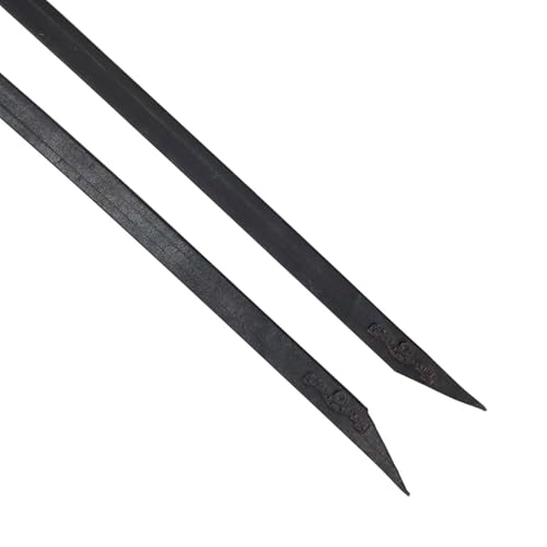 Circle Y Classic Split Reins, 5/8'' Width 7 1/2' Length Soft Durable Black Leather Western Reins for Trail Horseback Riding | Tapered Tips, Tie Ends, Secure Connection (4752-5818)