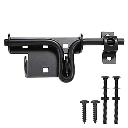 Slide Bolt Gate Latch Door Lock with Padlock Hole, Normal, 1pcs - size: normal