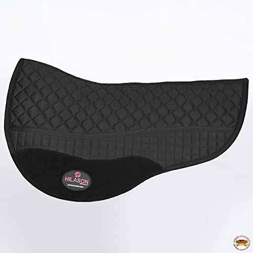 HILASON Western All Purpose Horse English Saddle Pad | All-Purpose - color: Black