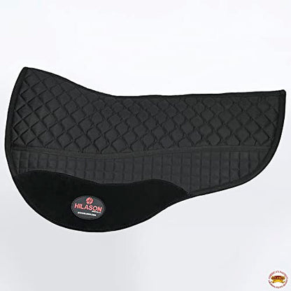 HILASON Western All Purpose Horse English Saddle Pad | All-Purpose - color: Black