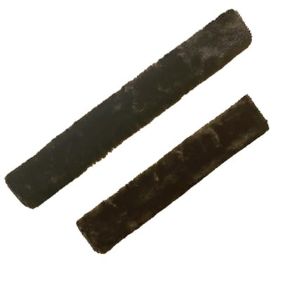 Soft Fleece Halter Covers for Horses BN Series (2-Piece, Brown) - color: Brown