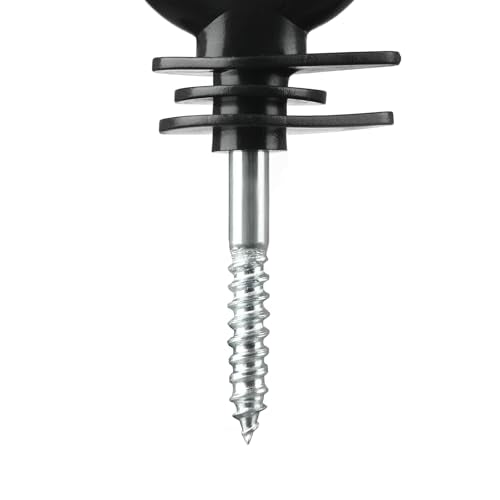 50PCS Screw-in Electric Fence Ring Insulators for Wood Posts