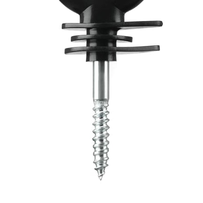50PCS Screw-in Electric Fence Ring Insulators for Wood Posts