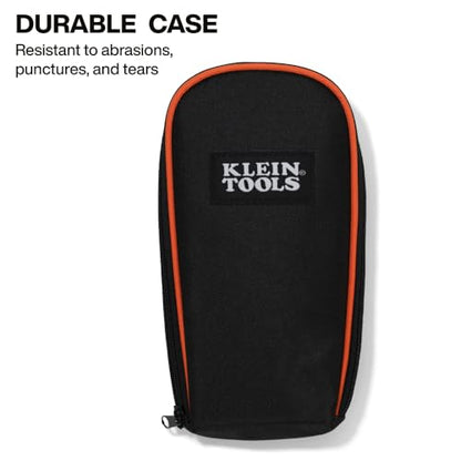 Klein Tools 80196 Digital Multimeter Kit with Case, Manual-Ranging 600V AC/DC Voltage Tester, Tests Batteries, Current, Resistance, Diodes, and Continuity, Protective Carrying Case - size: Manual-Ranging with Case
