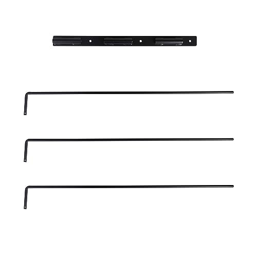 Five Leaf Clover Saddle Pad Rack - Swinging Horse Blanket Holder (2 Pack), 3 Bar Wall Mounted Storage Organizer Racks for Equestrian Tack, Saddle Pads, Bridle - Complete with Grooming Gloves