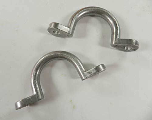 (2) Trailer Tie Loop 2" I.D. Aluminum Bolt-On Lashing Rope Tie Down Ring Horse