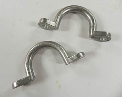 (2) Trailer Tie Loop 2" I.D. Aluminum Bolt-On Lashing Rope Tie Down Ring Horse