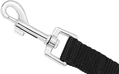 AMAGOOD Dog/Puppy Obedience Recall Training Agility Lead-15 ft 20 ft 30 ft 50 ft Long Leash-for Dog Training,Tie Out,Play,Safety,Camping (30Feet x 1Inch, Black) - color: Black, size: 1 Inch x 30 Feet