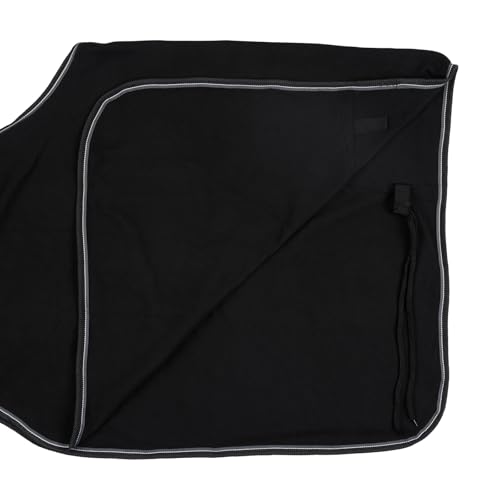 Horze Kiel Riding Blanket with Fleece - Black - 69 in - color: Black, size: 69 in