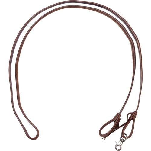 Schneiders Double S Harness Leather Roping Rein | Durable & Versatile for Western Riding | Easily Convertible to Lead Rope