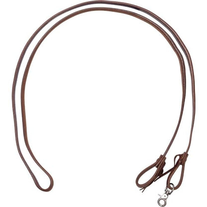 Schneiders Double S Harness Leather Roping Rein | Durable & Versatile for Western Riding | Easily Convertible to Lead Rope