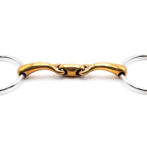 Jeffers Equine Horse Bits, Durable Training Horse Tack, Western Riding Equipment, Equestrian Accessories - style: Oval Mouth Copper Bits
