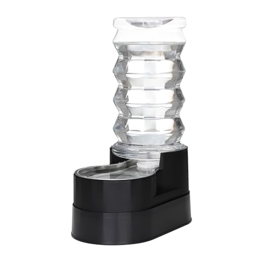 RIZZARI 8L Elevated Dog Waterer: Comfort Height Design - color: Classic Black, size: 8L