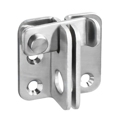 Mooche Flip Latch Gate Latch with Padlock Hole, Brushed-1Pack 1.8"*1.6" - color: Brushed, size: 1 pack-Stainless Steel small size
