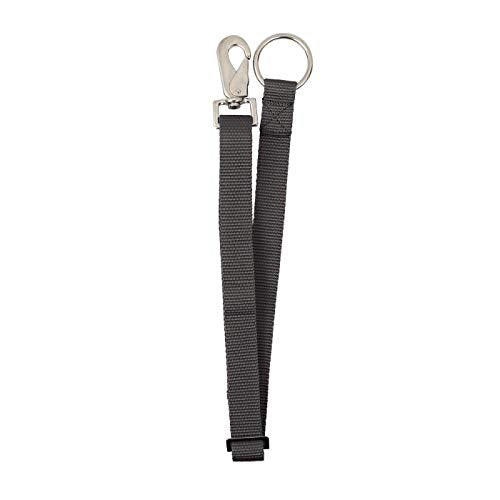 Derby Originals Heavy Duty Adjustable 30” Nylon Hanging Bucket Straps for Water and Feed Buckets - Available in 16 Colors and Patterns (Charcoal) - color: Charcoal