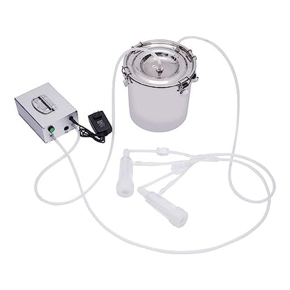 5L Goat Milking Machine, 110V Electric Pulsation Vacuum Milker