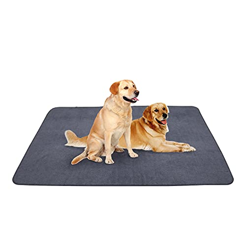 2PCS Dog Pee Pads 72"x72" Washable,Waterproof,Non Slip Whelping Pad for Puppy Playpen - size: 72x72 Inch（Pack of 2)