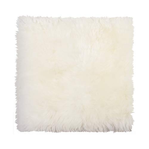 Natural Sheepskin Chair Pad, Non-Slip, Natural, 1 Pack - color: Natural, size: 1 Count (Pack of 1)