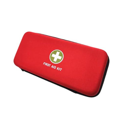 First Aid Hard Case Empty, Red EVA Medical Bag for Home Health, Emergency Responder, Camping Outdoors - color: Red LB