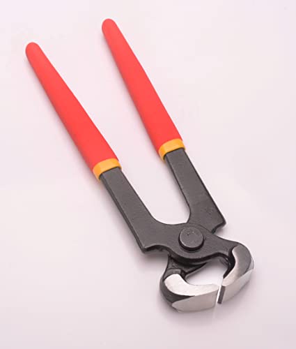 LONG RIVER Hoof Nipper 8" - Horse Farrier Tool for Goats Sheep Pigs,Farrier Nippers with Plastic Grip. (8")